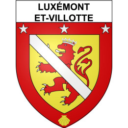 Stickers coat of arms Luxémont-et-Villotte adhesive sticker