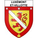 Luxémont-et-Villotte 51 ville sticker blason écusson autocollant adhésif