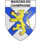 Maisons-en-Champagne 51 ville sticker blason écusson autocollant adhésif