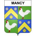 Pegatinas escudo de armas de Mancy adhesivo de la etiqueta engomada