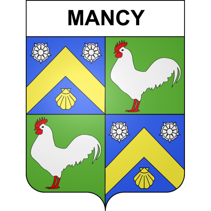Mancy Sticker wappen, gelsenkirchen, augsburg, klebender aufkleber