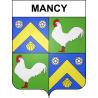 Pegatinas escudo de armas de Mancy adhesivo de la etiqueta engomada