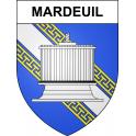 Mardeuil 51 ville sticker blason écusson autocollant adhésif