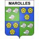 Stickers coat of arms Marolles adhesive sticker