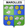 Marolles Sticker wappen, gelsenkirchen, augsburg, klebender aufkleber