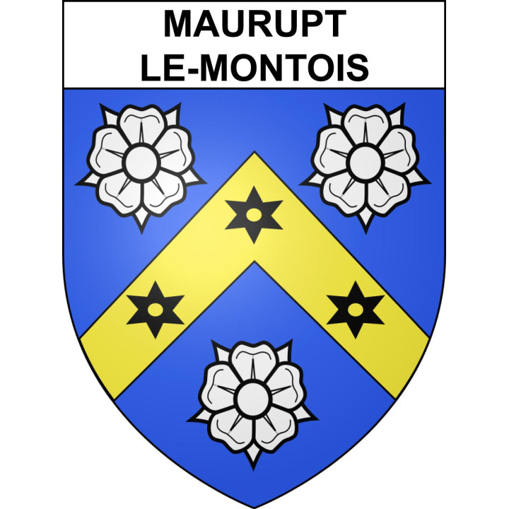 Maurupt-le-Montois Sticker wappen, gelsenkirchen, augsburg, klebender aufkleber