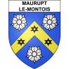 Pegatinas escudo de armas de Maurupt-le-Montois adhesivo de la etiqueta engomada