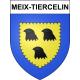 Pegatinas escudo de armas de Meix-Tiercelin adhesivo de la etiqueta engomada