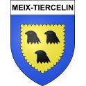 Pegatinas escudo de armas de Meix-Tiercelin adhesivo de la etiqueta engomada