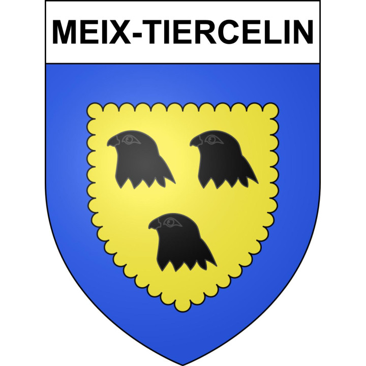 Meix-Tiercelin 51 ville sticker blason écusson autocollant adhésif
