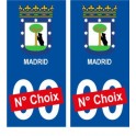 Barcelone ville sticker numéro au choix autocollant blason Espagne city