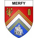 Merfy Sticker wappen, gelsenkirchen, augsburg, klebender aufkleber