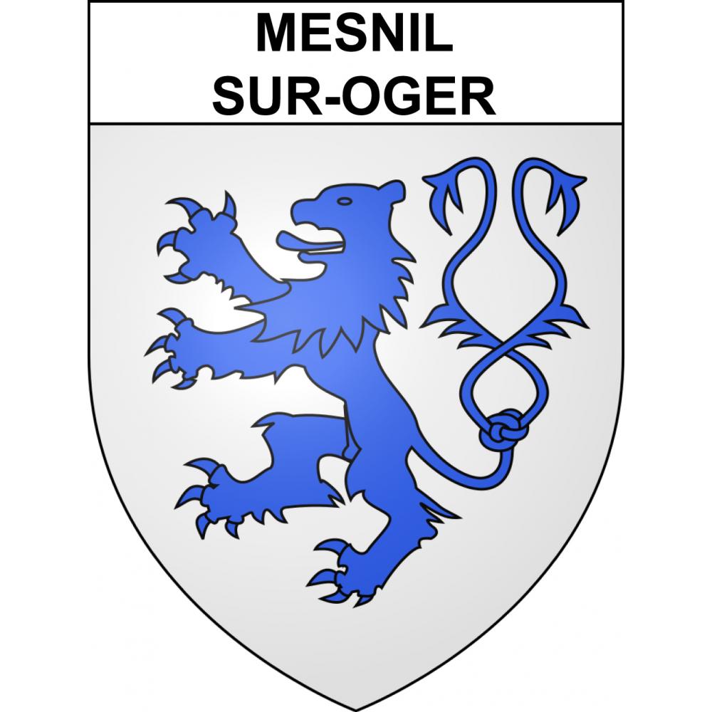 Mesnil-sur-Oger 51 ville sticker blason écusson autocollant adhésif