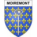 Pegatinas escudo de armas de Moiremont adhesivo de la etiqueta engomada