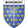 Moiremont 51 ville sticker blason écusson autocollant adhésif