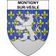 Montigny-sur-Vesle 51 ville sticker blason écusson autocollant adhésif