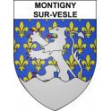 Montigny-sur-Vesle Sticker wappen, gelsenkirchen, augsburg, klebender aufkleber