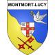Montmort-Lucy Sticker wappen, gelsenkirchen, augsburg, klebender aufkleber