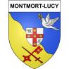 Montmort-Lucy Sticker wappen, gelsenkirchen, augsburg, klebender aufkleber