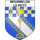 Pegatinas escudo de armas de Mourmelon-le-Petit adhesivo de la etiqueta engomada