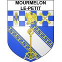 Pegatinas escudo de armas de Mourmelon-le-Petit adhesivo de la etiqueta engomada