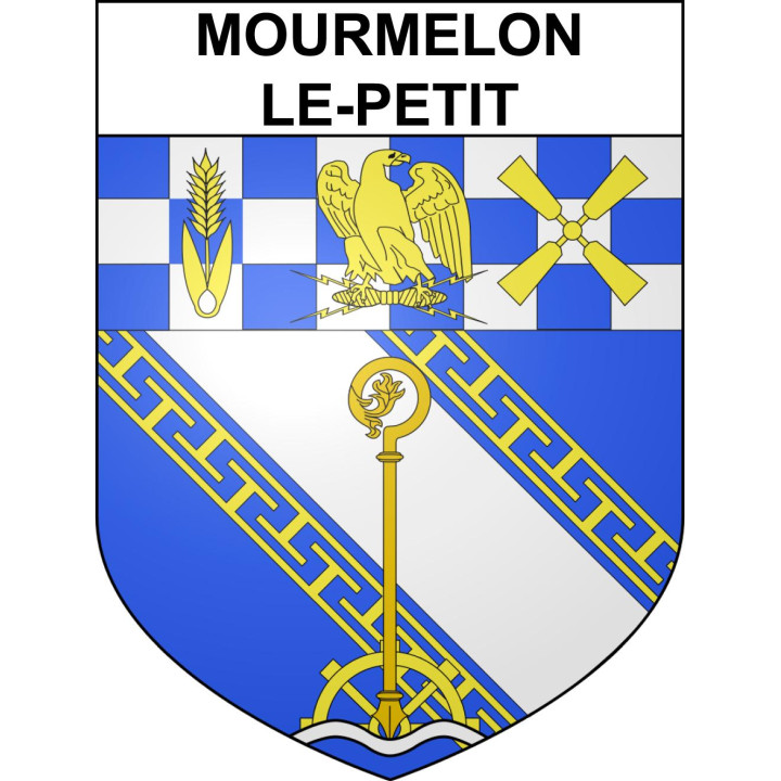 Mourmelon-le-Petit Sticker wappen, gelsenkirchen, augsburg, klebender aufkleber