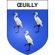 Œuilly Sticker wappen, gelsenkirchen, augsburg, klebender aufkleber