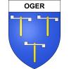 Oger 51 ville sticker blason écusson autocollant adhésif