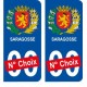 Madrid ville sticker numéro au choix autocollant blason Espagne city