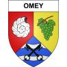 Omey 51 ville sticker blason écusson autocollant adhésif