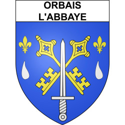 Adesivi stemma Orbais-l'Abbaye adesivo