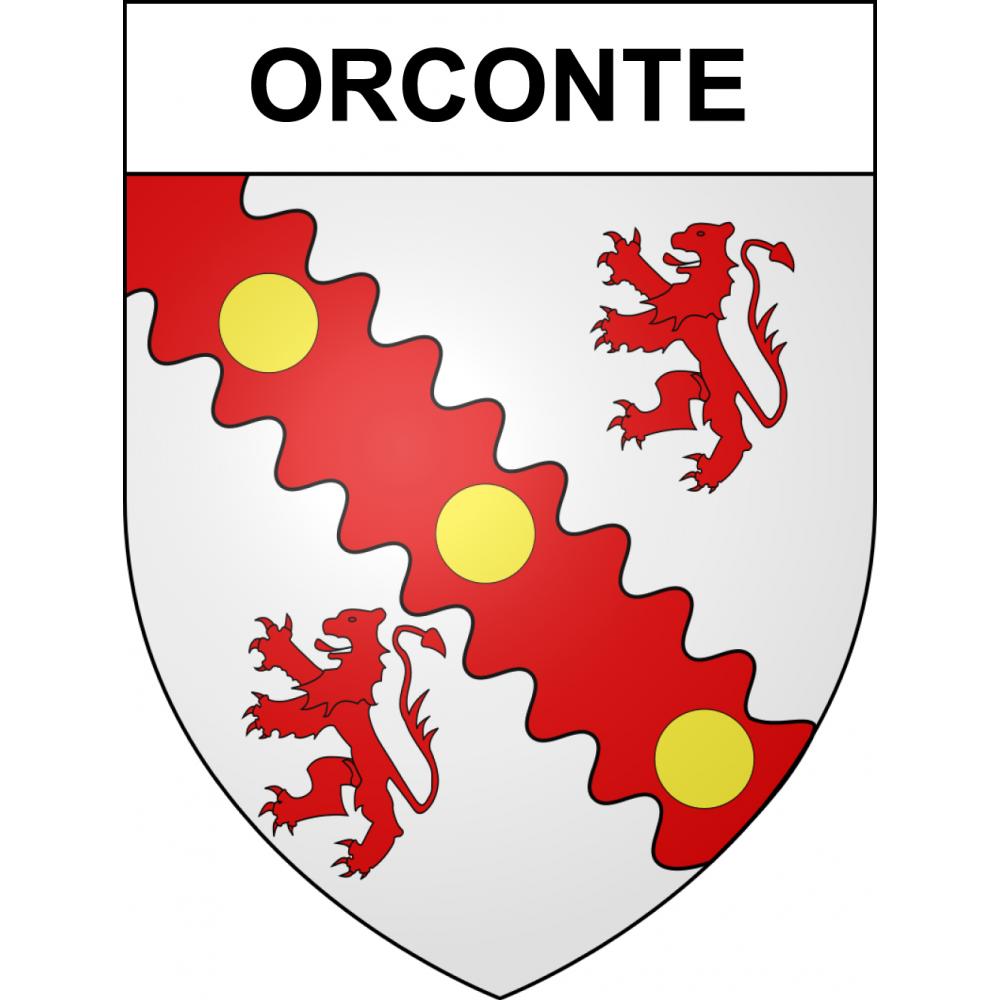 Orconte 51 ville sticker blason écusson autocollant adhésif