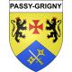 Passy-Grigny Sticker wappen, gelsenkirchen, augsburg, klebender aufkleber