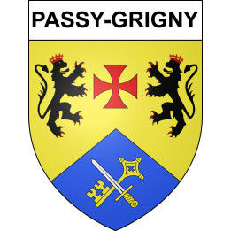 Passy-Grigny 51 ville sticker blason écusson autocollant adhésif