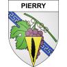 Pegatinas escudo de armas de Pierry adhesivo de la etiqueta engomada