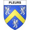 Stickers coat of arms Pleurs adhesive sticker