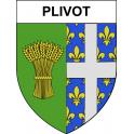 Pegatinas escudo de armas de Plivot adhesivo de la etiqueta engomada