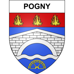 Stickers coat of arms Pogny adhesive sticker