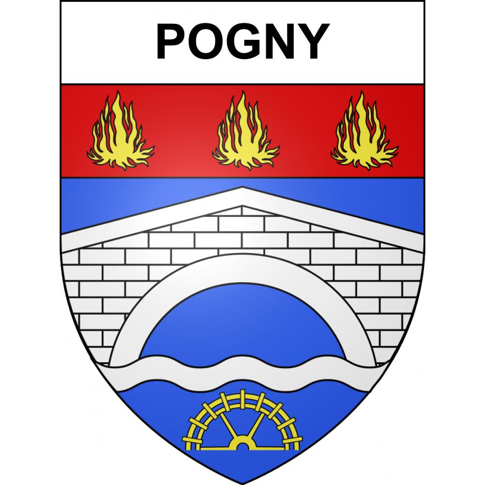 Pogny Sticker wappen, gelsenkirchen, augsburg, klebender aufkleber