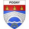 Pogny Sticker wappen, gelsenkirchen, augsburg, klebender aufkleber