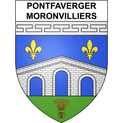 Pontfaverger-Moronvilliers 51 ville sticker blason écusson autocollant adhésif