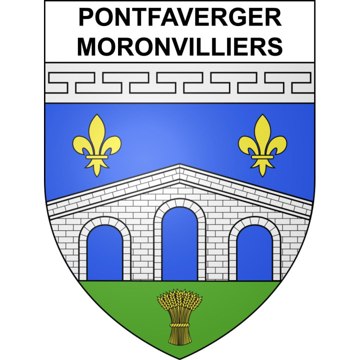 Pontfaverger-Moronvilliers 51 ville sticker blason écusson autocollant adhésif