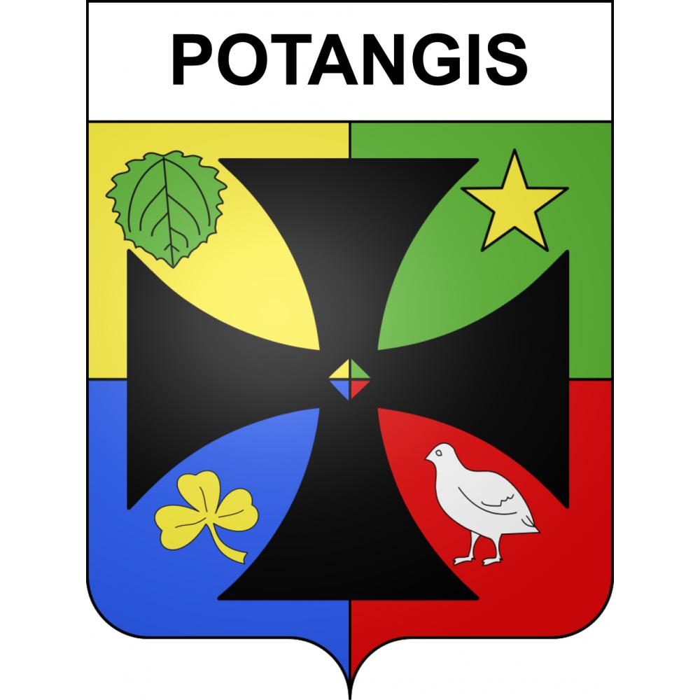 Potangis 51 ville sticker blason écusson autocollant adhésif