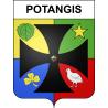 Potangis 51 ville sticker blason écusson autocollant adhésif