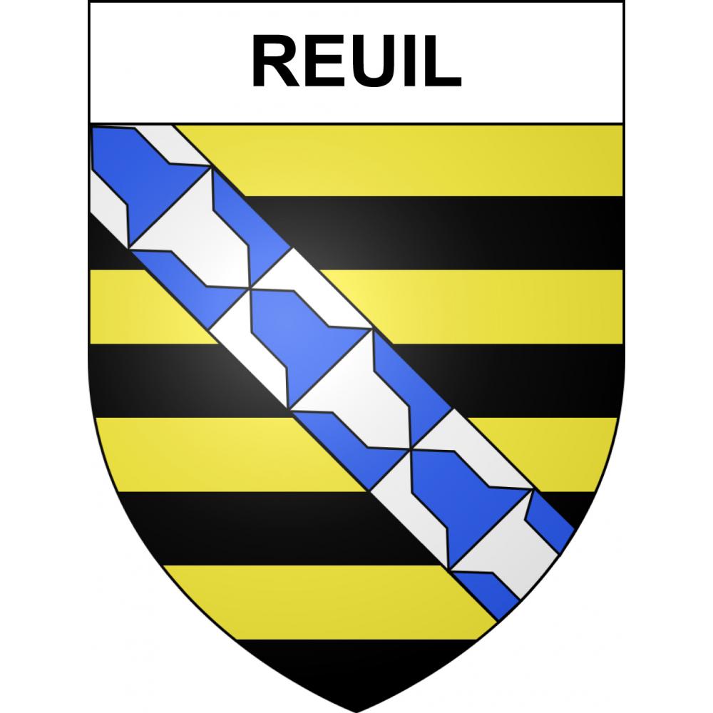 Pegatinas escudo de armas de Reuil adhesivo de la etiqueta engomada