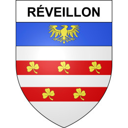 Réveillon 51 ville sticker blason écusson autocollant adhésif