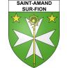 Saint-Amand-sur-Fion Sticker wappen, gelsenkirchen, augsburg, klebender aufkleber