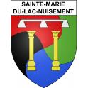 Pegatinas escudo de armas de Sainte-Marie-du-Lac-Nuisement adhesivo de la etiqueta engomada
