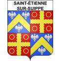 Saint-Étienne-sur-Suippe 51 ville sticker blason écusson autocollant adhésif