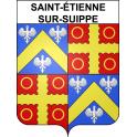 Stickers coat of arms Saint-Étienne-sur-Suippe adhesive sticker
